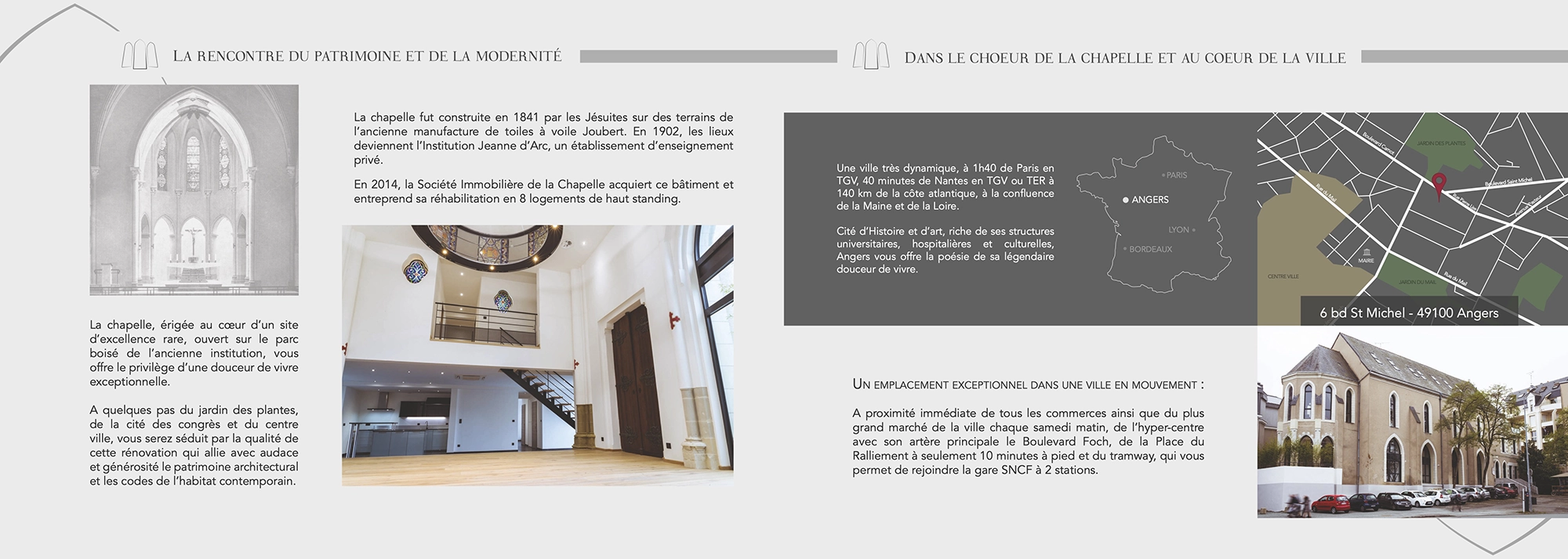 Plaquette chapelle Angers