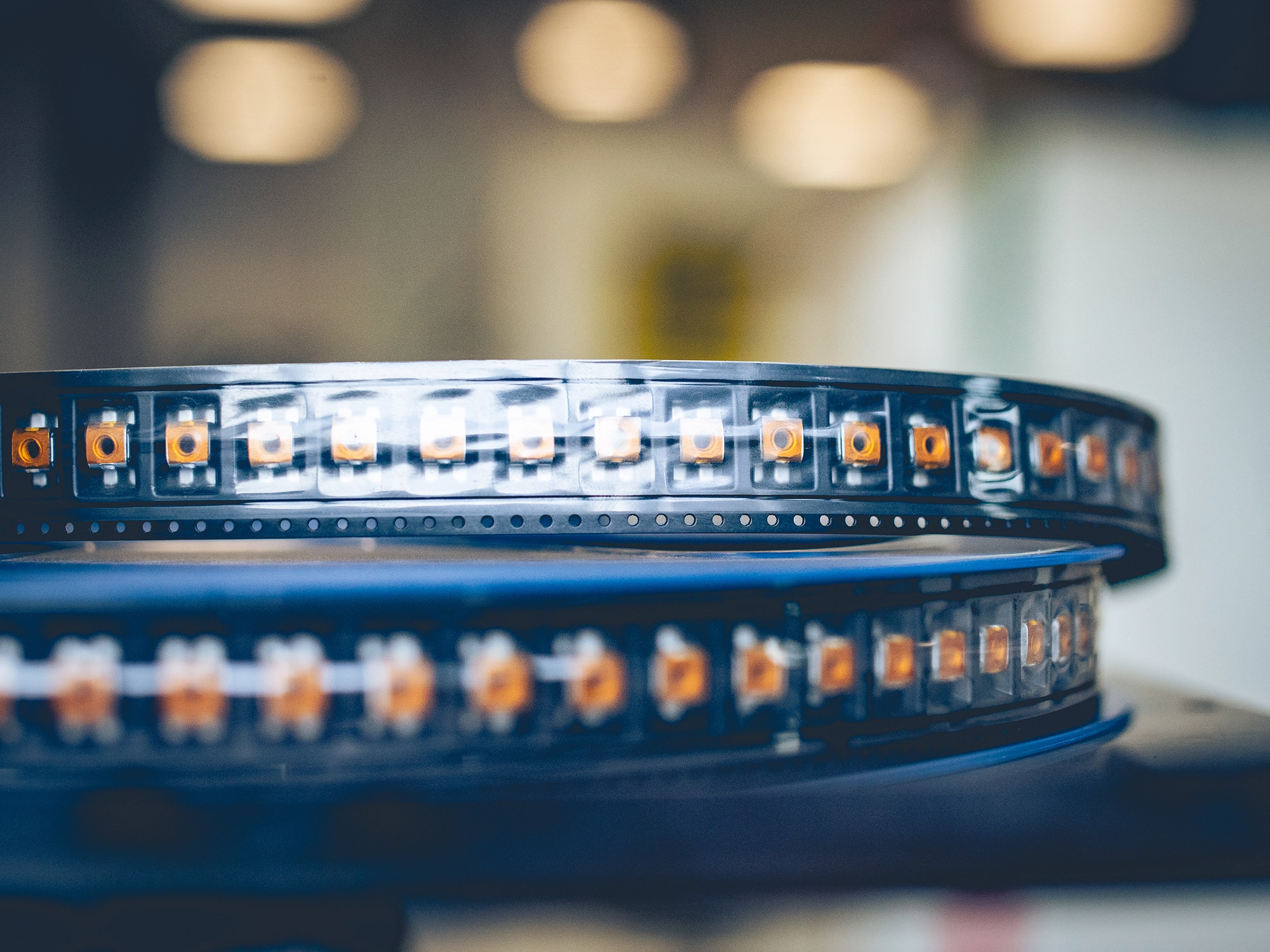 Détail technique d’un module LED en fabrication chez VideoLed.
