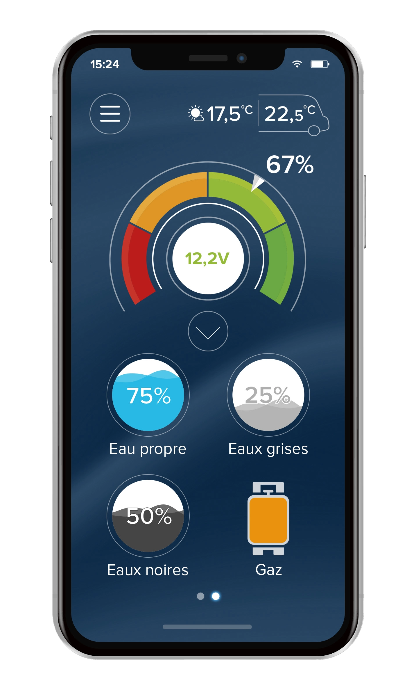 Interface Xperience Pilote mobile